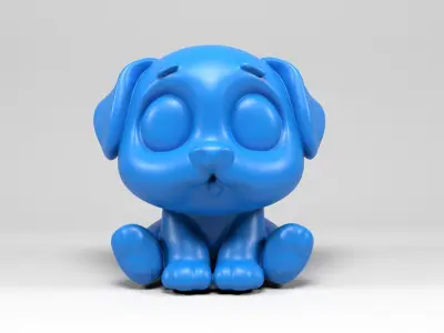 Cartoon Dog 3D print model