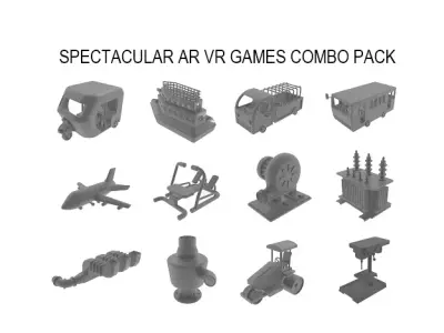 SPECTACULAR AR VR GAMES COMBO PACK 3D Model Collection