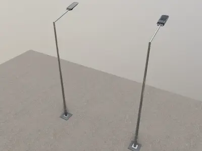 5 Meter Octogonal Lighting Pole -Single Consol 3D model
