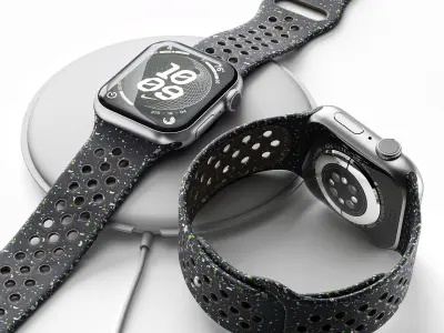 Apple Watch Series 9 Nike Sport Band Midnight Sky 3D model