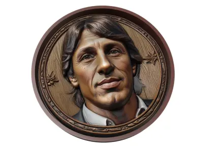Hernan Crespo Footballer Medallion 3D print model