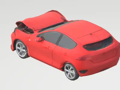 Car crash 3D model