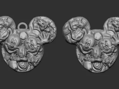 micky head pentant  3D print model