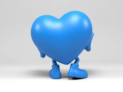 Funny heart 2 3D print model