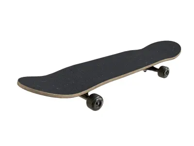 Skateboard Low-poly 3D model 4