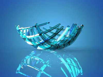 Glass vase 3D model buy