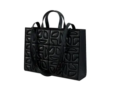 Telfar x Moose Knuckles Puffer Shopper Bag Low-poly 3D model