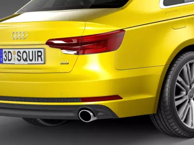 Audi A4 S-Line Sedan 2016 3D model