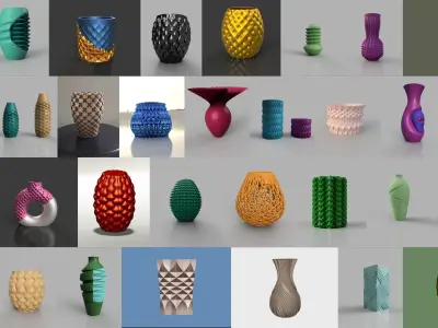 MEGA 100 VASE PACK 3D print model