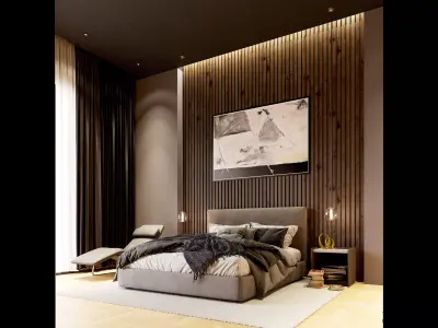 Modern Luxury Bedroom 3D model