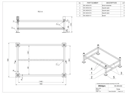 WG 4004 - Grain cleaner 3D model