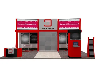 Booth Exhibition Stand a586b 3D model