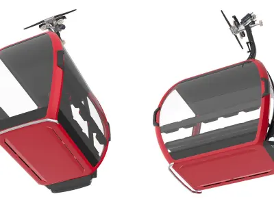 Cableway D-Line 3D model