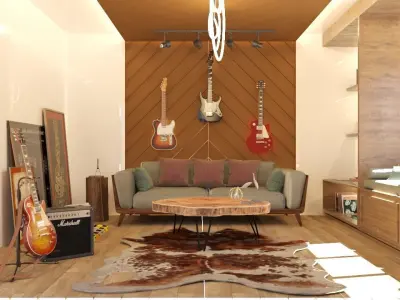 Music Studio  3dsmax  3D model