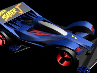 3DMAX2018 4WD CAR racing 3D model-SYZS 3D model