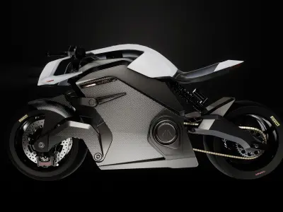ARC VECTOR motorcycle Low-poly 3D model