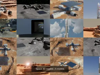 Space 3D models 3D Model Pack