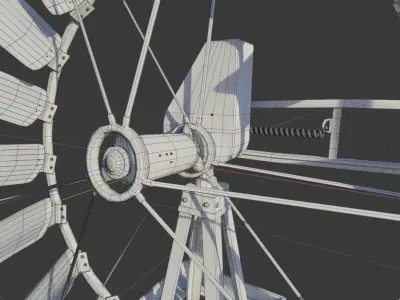 Old Wind Turbine 3D model