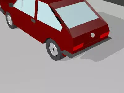 Volkswagen Passat B1 1970 Low-poly 3D model