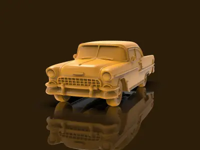 Chevrolet Bel Air 2 door 1955 3D print model