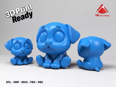 Cartoon Dog 3D print model