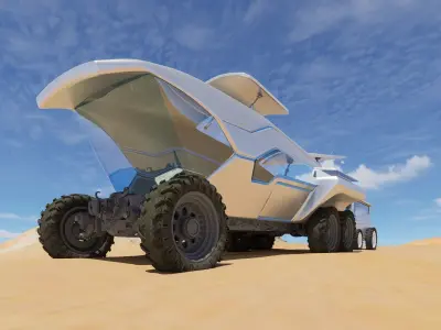Sci-fi car SUV Future car 3D model