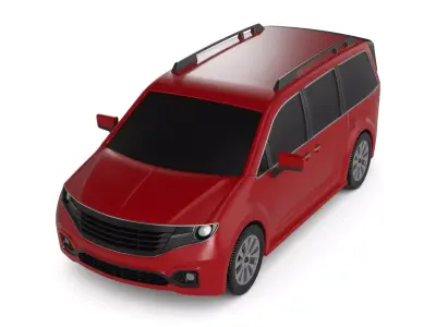 Minivan Car 3D model