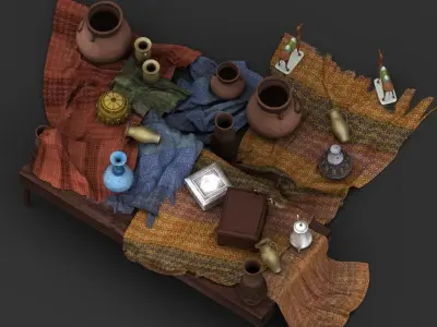 Market Table 3D model