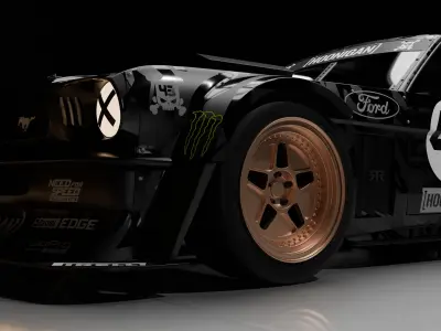 The Hoonicorn Mustang and Scenario 3D model