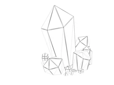 Dark Crystal Free low-poly 3D model