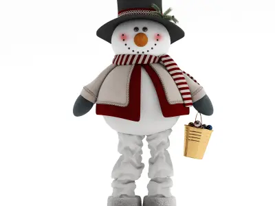 Christmas snowman 3D model