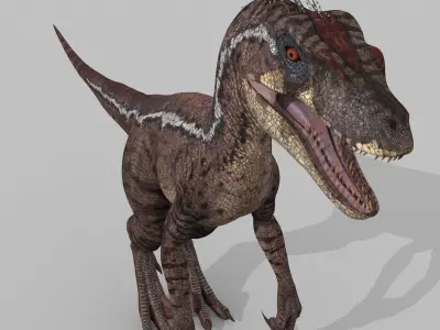 Extreme Raptor Collection - 8K - Animated 3D model