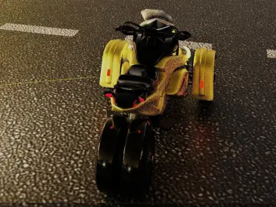 BRP Can-Am Spyder ST- Vehicle 3D model