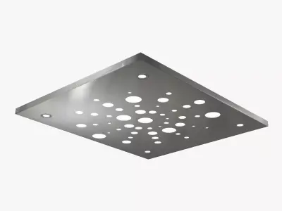 Stainless steel plate Free 3D model