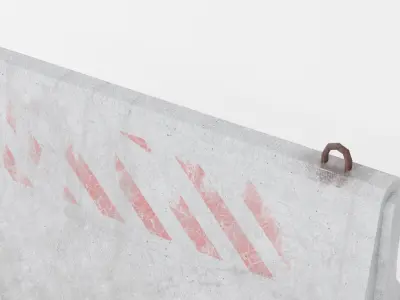 Lowpoly Road traffic cone and orange cone Low-poly 3D model