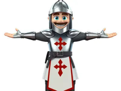 Medieval Knight Armor model pack Low-poly 3D model