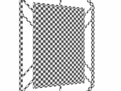 Rectangular decorative mirror KFE1350 3D model purchase