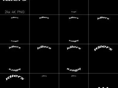 24x idlers tire sidewall 4K PNG decals Texture