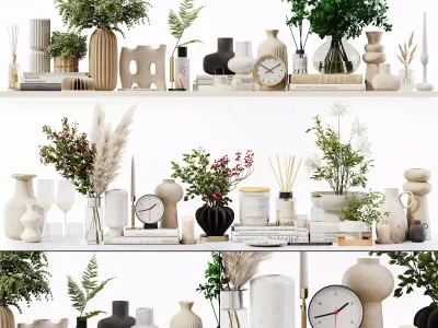 Decorative Set 234 Low-poly 3D model