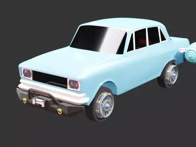 SCI-Fi flying car  3D model