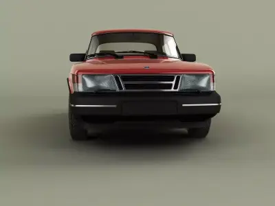 SAAB 900 2-door saloon 3D model