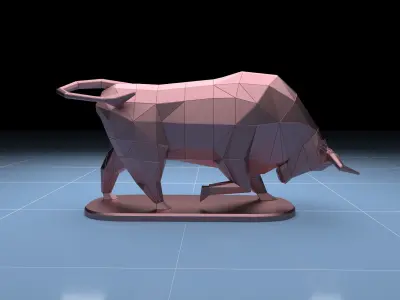 Bull Statue 3D model
