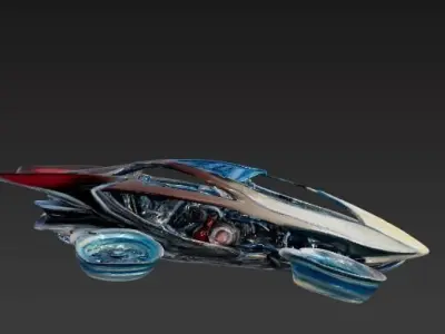 Neo Glide Hover Racer 3D model