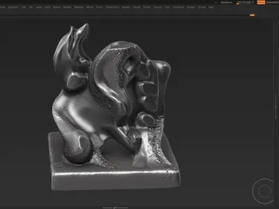 Modern Abstract Decorative sculpture 3d print model 28 3D print model