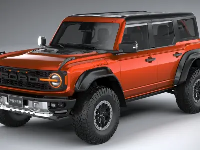 Bronco Raptor 4-door 2022 3D model