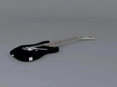 A Paisley Kramer Barreta guitar Free 3D model