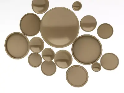 bohemian decor 3D model Low-poly 3D model