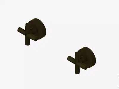 Wall Tap - Luxury - Sleek Plus Low-poly 3D model