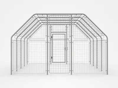 Industrial Safety Cage With Lock 3D model
