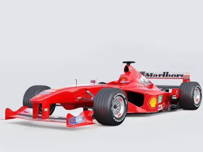 F1 Ferrari F2000 3D model
